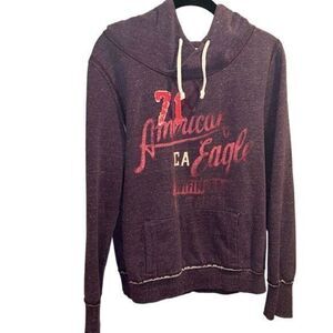 American Eagle Women’s Purple Hoodie Size XL